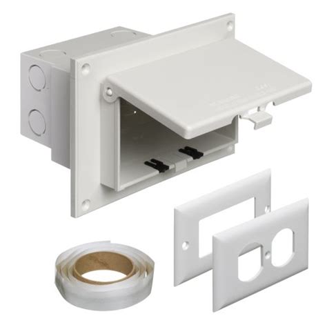 horizontal flat electrical outlet box|arlington electrical box.